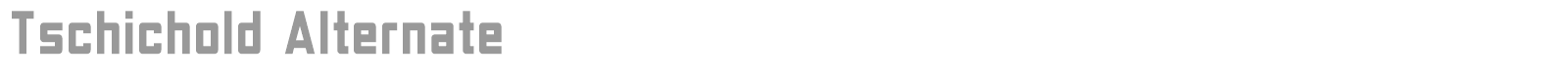 Tschichold font preview